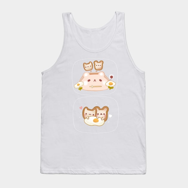 Eggy toast cuddles Tank Top by Rinco Ronki